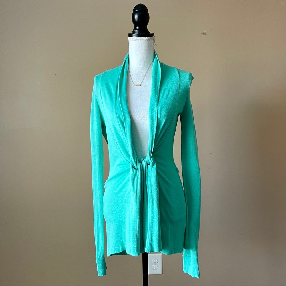 LILLY PULITZER | Green Abington Tie Front Knit Cardigan Sweater Sz S